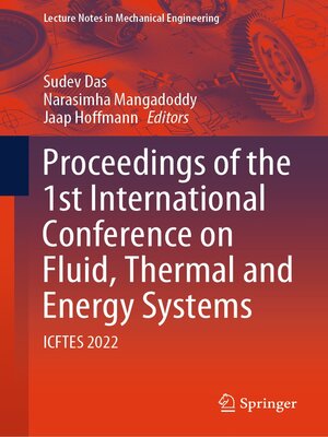 cover image of Proceedings of the 1st International Conference on Fluid, Thermal and Energy Systems